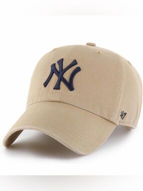 ’47 Brand MLB New York Yankees Clean Up Hat - Khaki/Tan Unisex